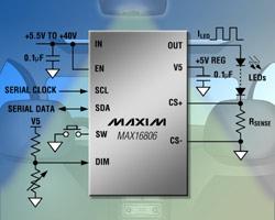 MAX16805ATP+